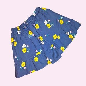 Carter's Girls Floral Blue Skirt Size 10